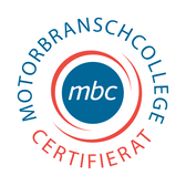 Motorbranschcollege certifikat badge